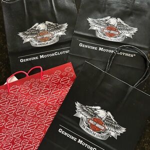 Harley-Davidson Black and Red Men's Bag Set